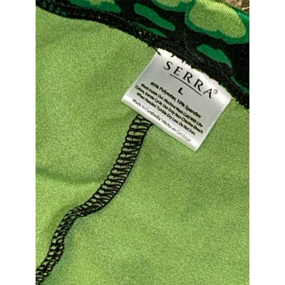 (5 for $25) Serra Shamrock Print Super Soft Leggings Size Large - Picture 5 of 5